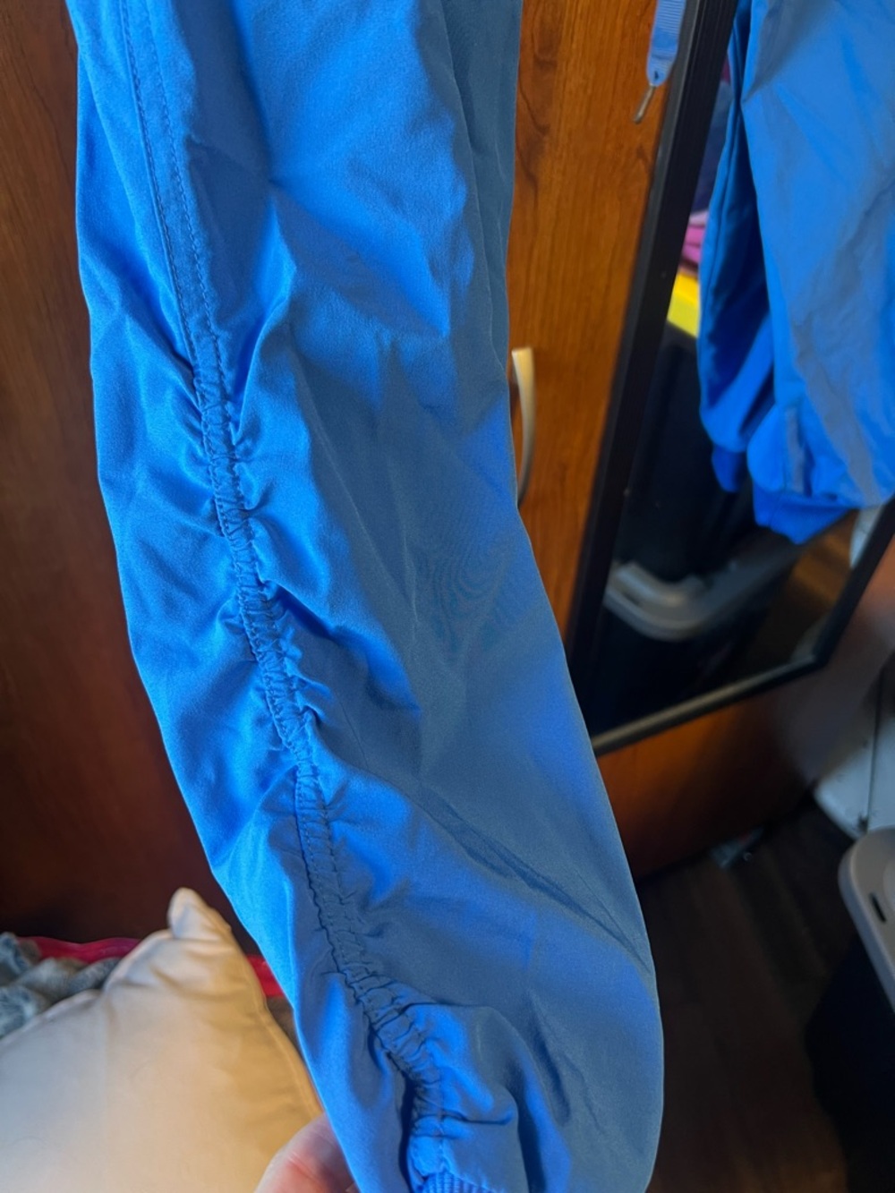 Bright Blue Drawstring Waist scrub pants - Picture 2 of 4